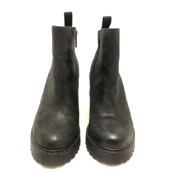 Dr. Martens Magdalena High Heel Ankle Chunky Platform zip Boots sz 10 - Picture 8 of 14